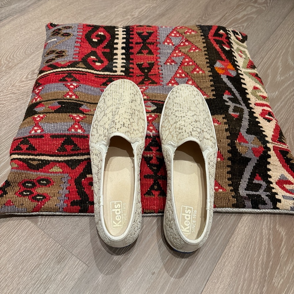 Keds Cream Slip-On Sneakers Minimalist Comfort
